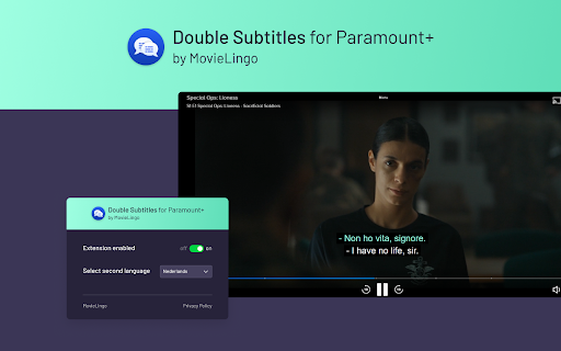 Double Subtitles for Paramount by MovieLingo