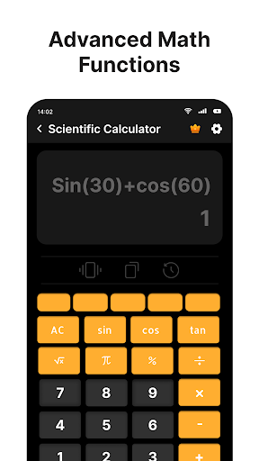 Screenshot Scientific Calculator App