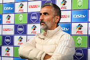 Orlando Pirates coach Jose Riveiro during the DStv Premiership match against AmaZulu FC at Moses Mabhida Stadium on October 24, 2023.