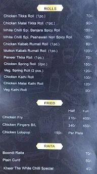 The White Chilli menu 3