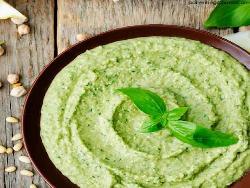 Basil Pesto Hummus Platter