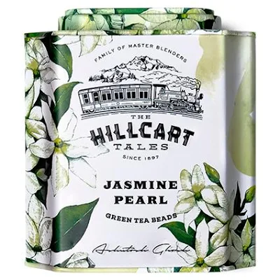 The Hillcart Tales Jasmine Pearl Green Tea Beads - 1 pc