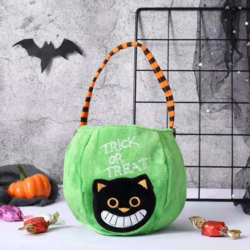 Halloween Candy Cartoon Woven Handbag, fun and spacious for trick or treating and everyday use, the perfect accessory to
