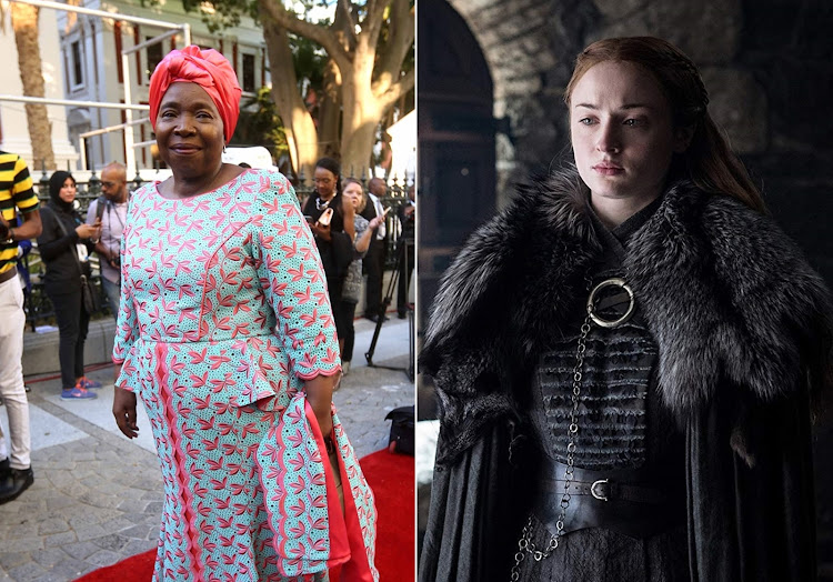 Nkosazana Dlamini-Zuma and Sansa Stark.