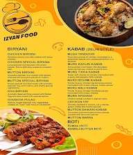 Izyan Food menu 1