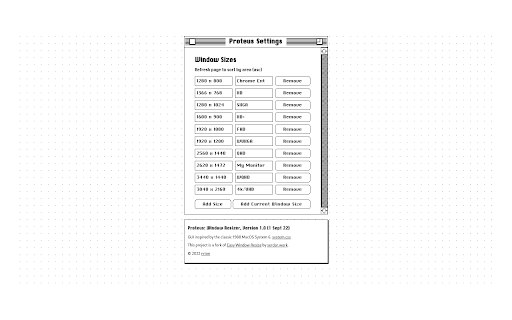 Proteus: Window Resizer