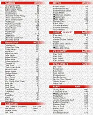 Amar Bakery menu 2