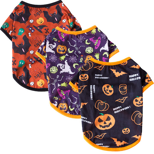 Title 9, Halloween Series New Dog Clothes T Shirt. Fun a...