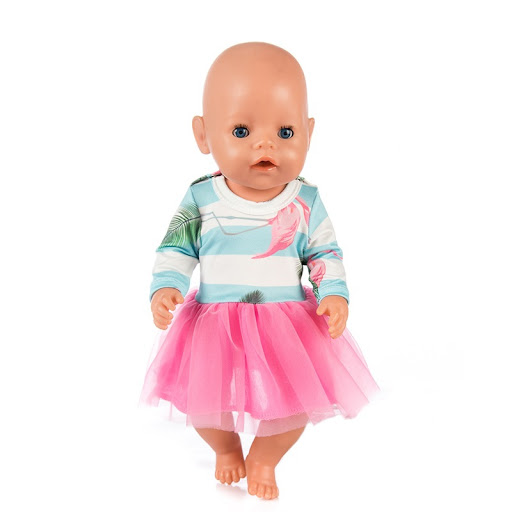 Title 7, Shaf doll dress with tulle skirt, perfect for c...