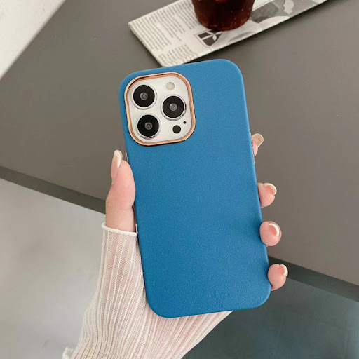Title 4, Fashion Electroplated Leather Pattern Cell Phon...