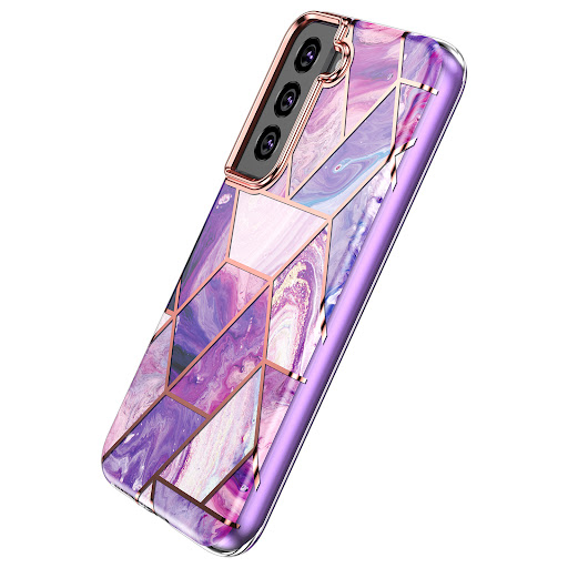 Title 8, Gold-plated Marble Drop-resistant Phone Case fo...