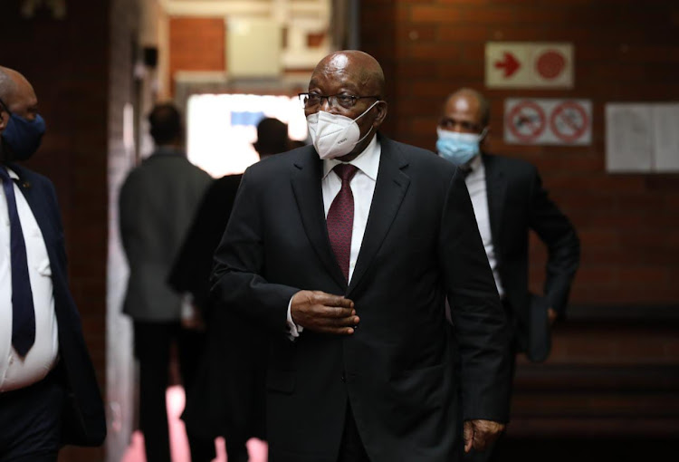 Former President Jacob Zuma has arrived at the Pietermaritzburg high court to hear judgment on his application to have state prosecutor Billy Downer removed from his fraud and corruption trial