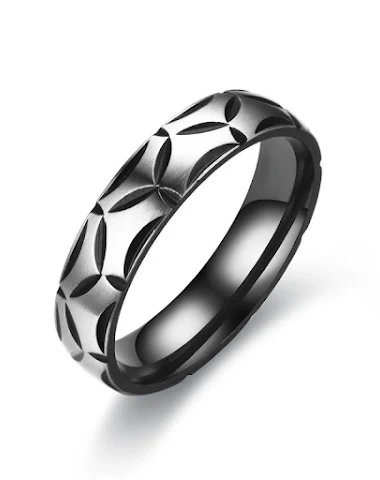 Bague tendance en acier inoxydable - 2