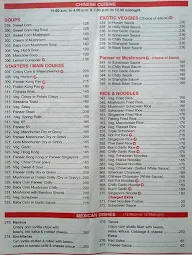 Shreejee's menu 1