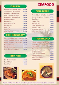 Hotel Sagar Kinara Malvani Jevan menu 2