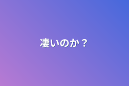 凄いのか？