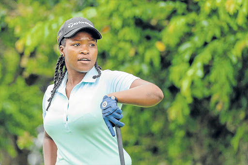 KEEPING A FIRM GRIP: Zethu Myeki will be a key player at the East London Golf Course over the next three days against Scotland Picture: JUSTIN KLUSENER