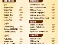 Sri Food Cafe menu 2