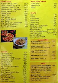 Misthaan Cafe menu 2