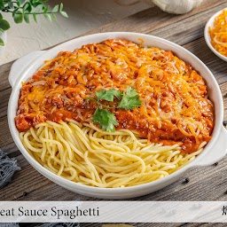 Baked Meat Sauce Spaghetti