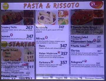 Pizzoccheri menu 
