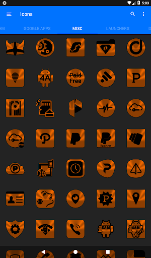 Orange and Black Icon Pack ✨Free✨