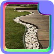 Garden Border Stones Design  Icon