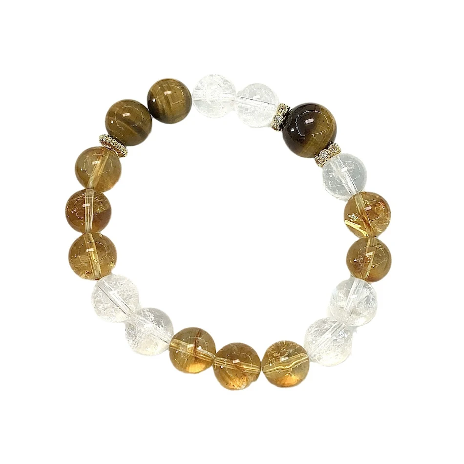 Originele design natuurkristallen armband Bevordert balans en positieve energie. Uniek en elegant design.