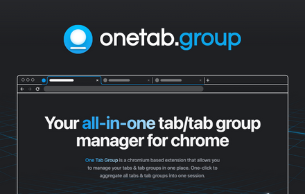 One Tab Group - Tab/Tab Group Manager small promo image