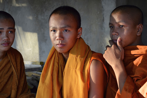 young-buddhist-monk.jpg - A young, serious Buddhist novitiate.