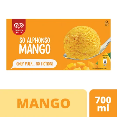 Kwality Walls Alphonso Mango Tub - 700 ml