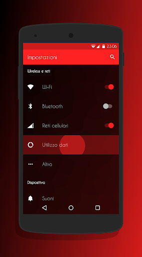 Transparent Red - CM12 Theme