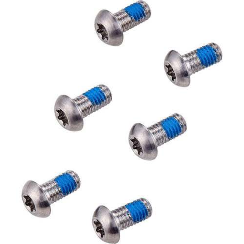 SRAM T25 Rotor Bolt Kit, Titanium, Set of 6