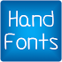 Hand2 fonts for FlipFont® free10.1