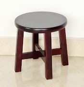 Ghế Đôn Gỗ Mặt Tròn Cao 30Cm, Ghế Cafe Phố Chất Gỗ Dày - Hàng Vn Xuất Khẩu