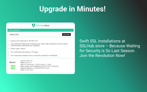 SSL Checker by SSLHub.store