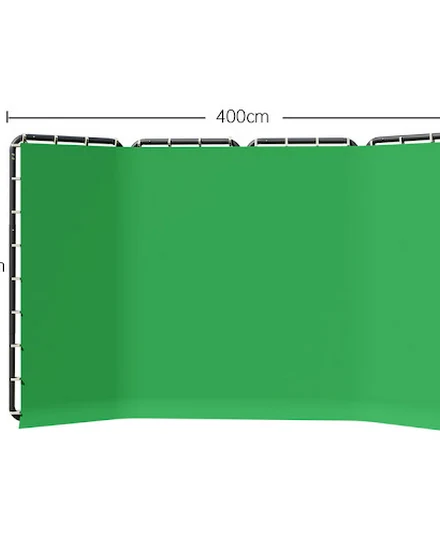 Background Stand 240CMx400CM with Green Screen Wall and C... - 0