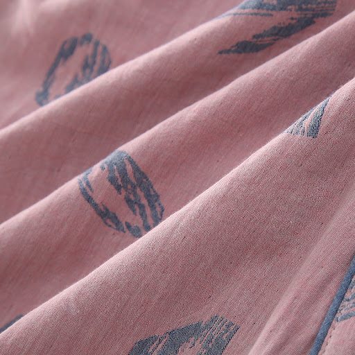 Title 6, Cotton Double Layer Gauze Jacquard Ladies V-Nec...