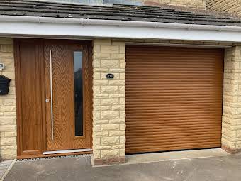 Pedestrian doors with matching Garage Door album cover