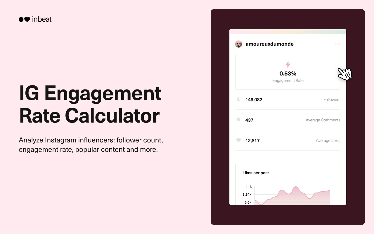 inBeat — Instagram Engagement Rate Calculator Preview image 0