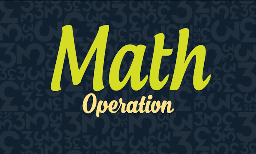 Math Operations Are you faster