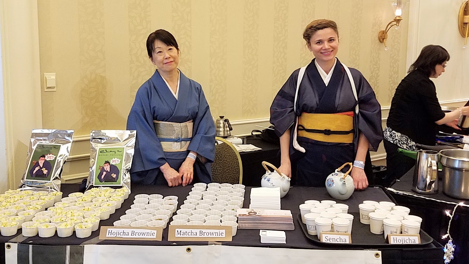 Food and tea from Behind the Museum Cafe at Sake Fest PDX 2016