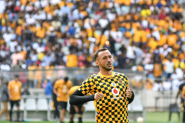 Samir Nurkovic of Kaizer Chiefs warming up during the Absa Premiership match between Golden Arrows and Kaizer Chiefs at Moses Mabhida Stadium on January 25, 2020 in Durban, South Africa.