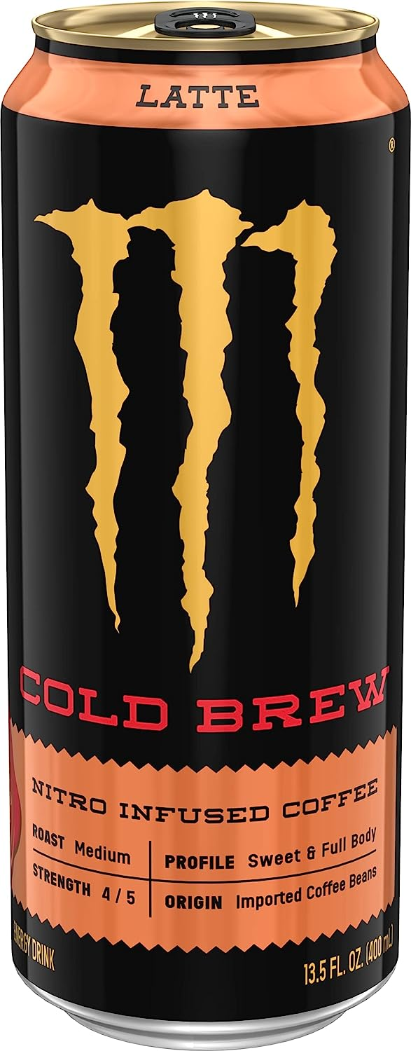 Java Monster Nitro Cold Brew Latte 13.5 Ounce Can 