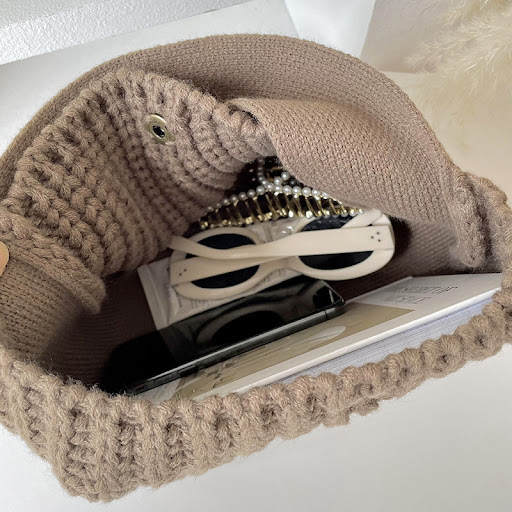 Title 8, Simple All-match High-grade Wool Knitted Handba...