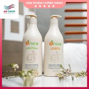 Dầu Gội Xả Cặp Collagen 5Nice 750Ml, Keratin Dưỡng Tóc Phục Hồi Tóc Hư Tổn Chống Gàu Combo Chăm Sóc Tóc Uốn Nhuộm Duỗi