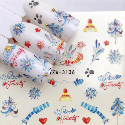 Title 7, Nail flower stickers Easy to apply nail art Cre...