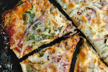 Spinach Fennel Pizza