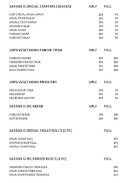 Sardar Ji Food Junction menu 1