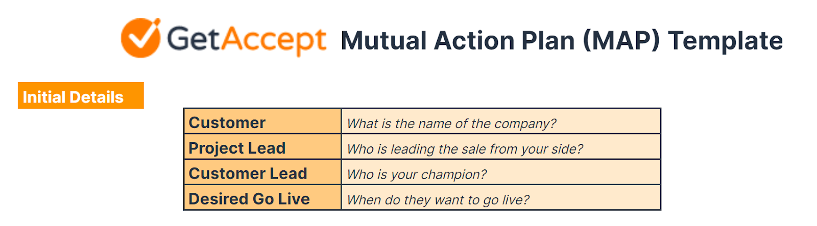 free sales action plan template excel